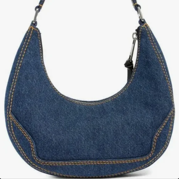 Marc Jacobs Navy Denim Hobo Bag - Picture 3 of 10